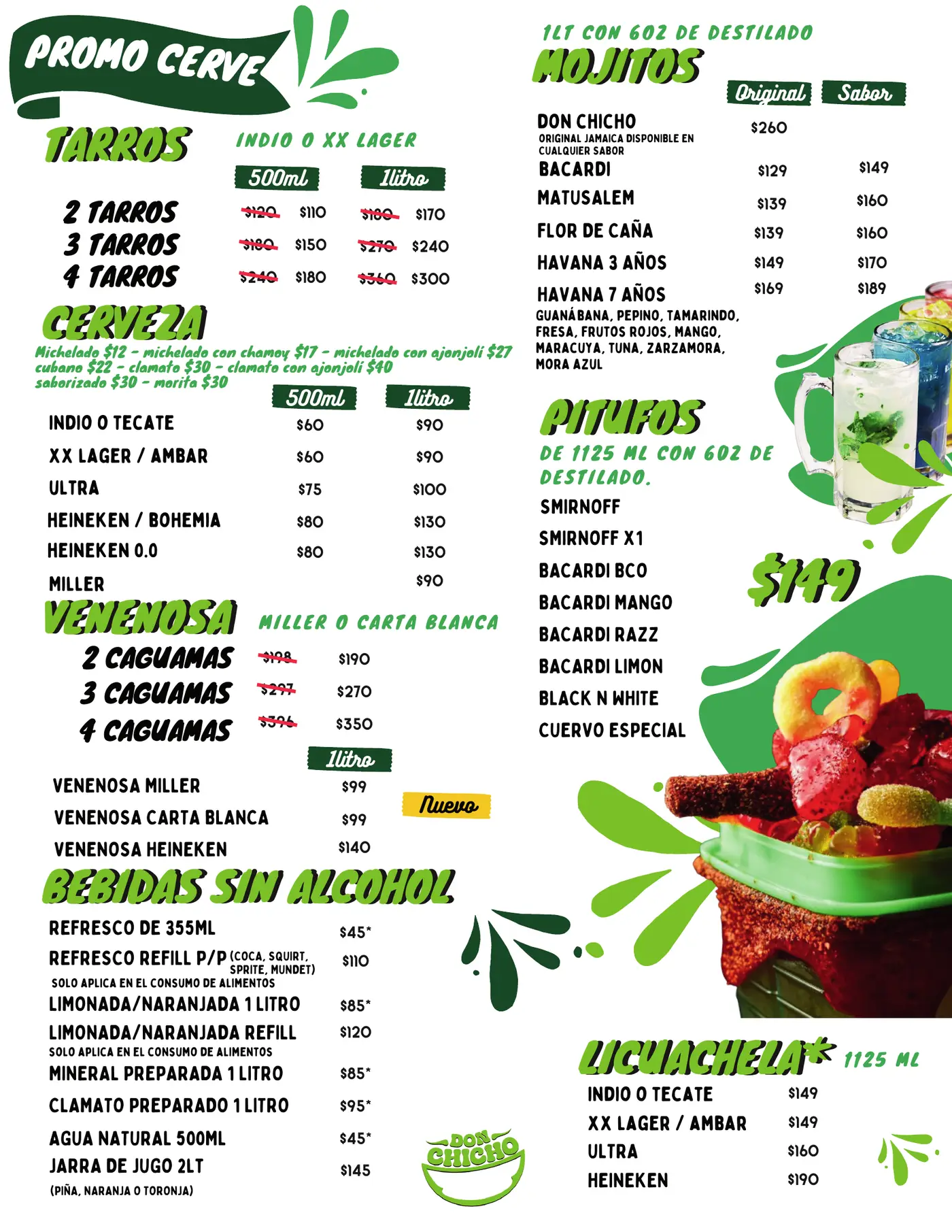 Menú Don Chicho, página 3