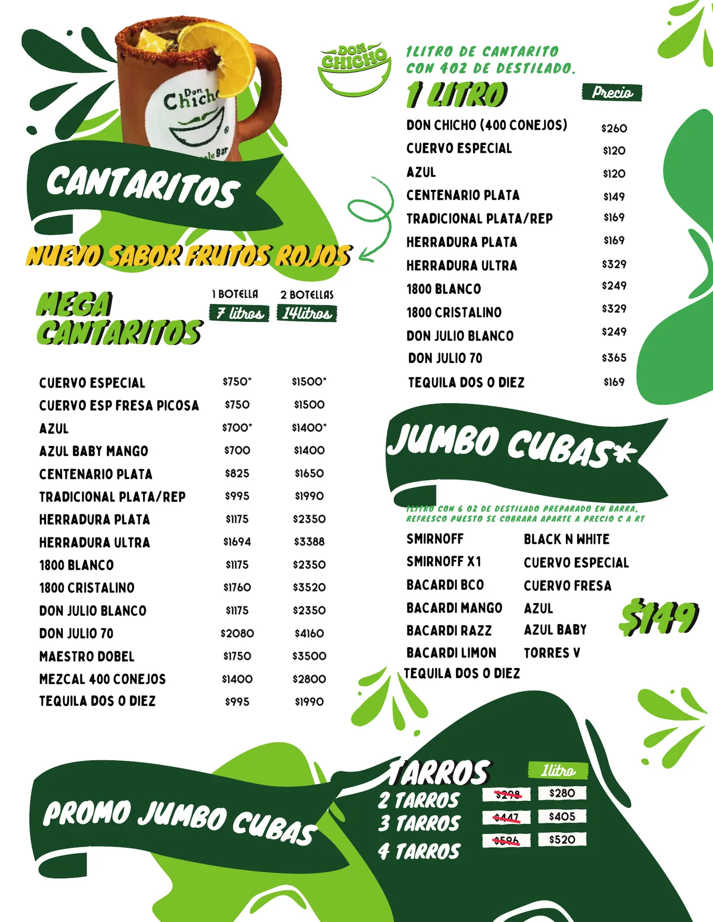 Menú Don Chicho, página 4