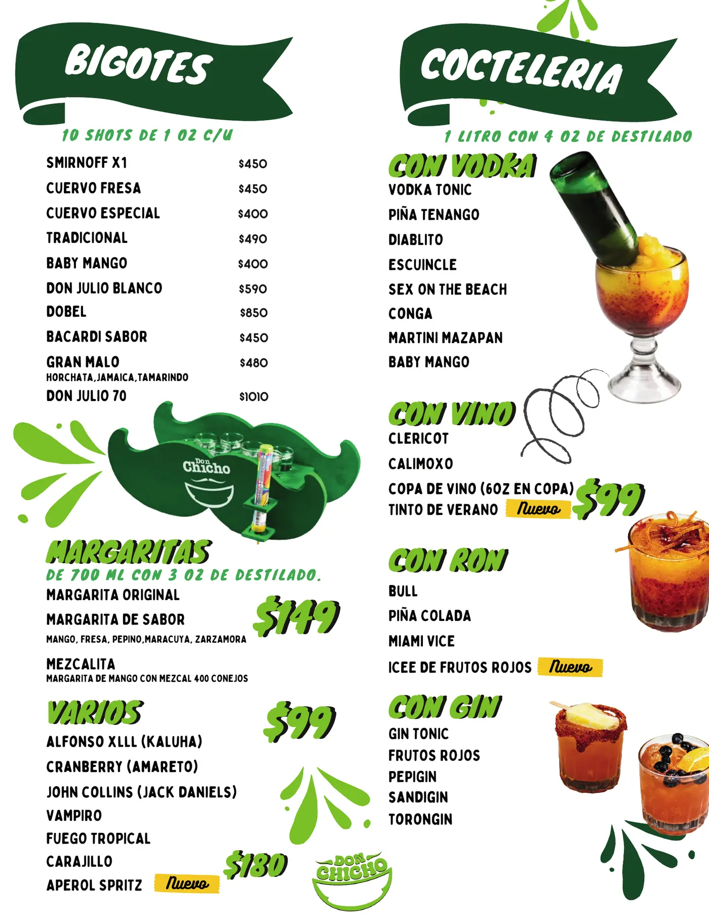 Menú Don Chicho, página 5
