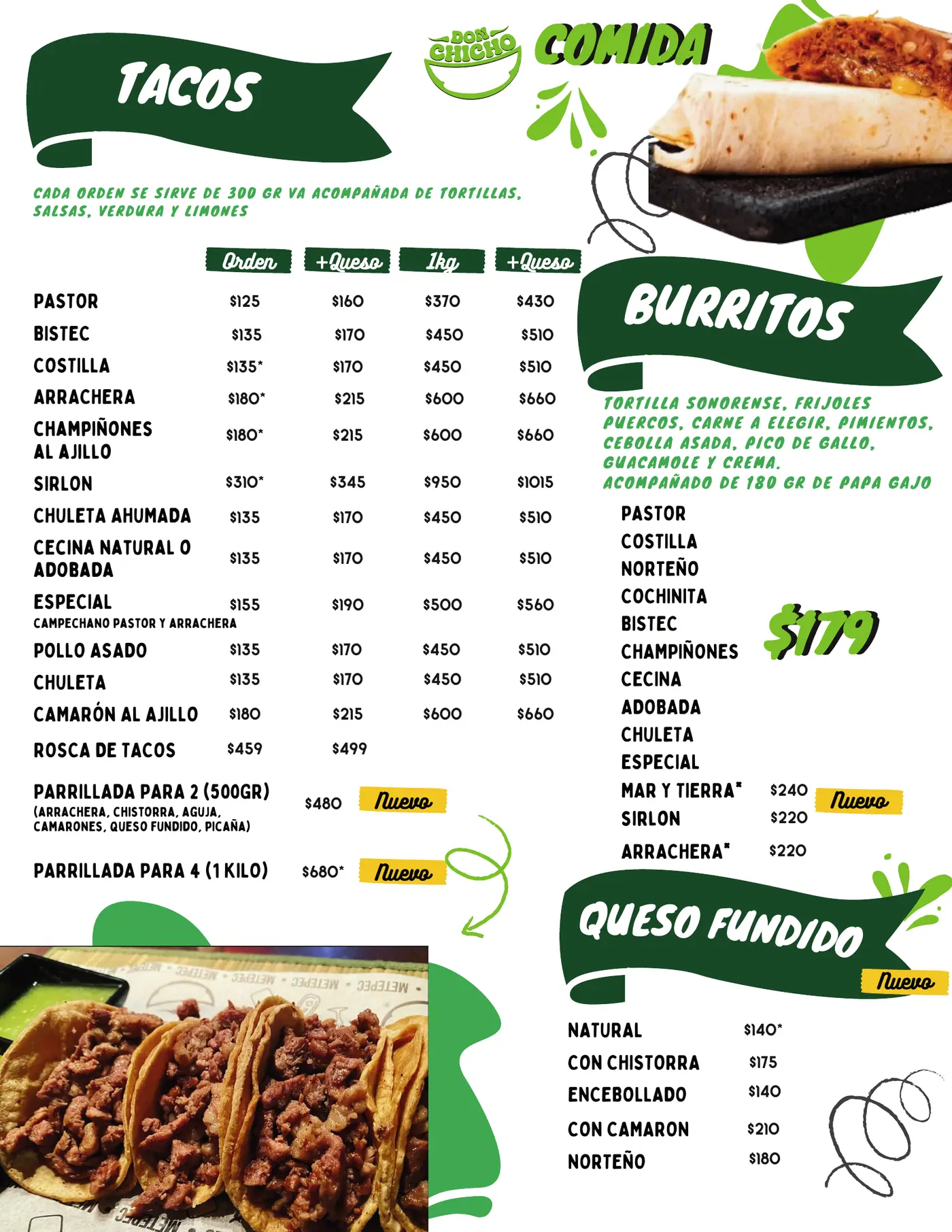 Menú Don Chicho, página 6