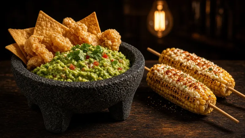 Guacamole en molcajete